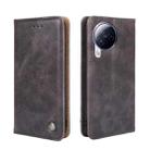 For Xiaomi Civi 3 5G Non-Magnetic Retro Texture Leather Phone Case(Grey) - 1