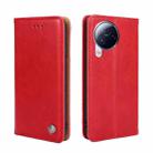 For Xiaomi Civi 3 5G Non-Magnetic Retro Texture Leather Phone Case(Red) - 1