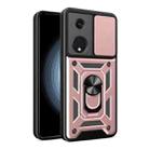 For OPPO Reno8 T 5G Sliding Camera Cover Design TPU+PC Phone Case(Rose Gold) - 1