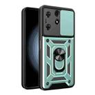 For Tecno Spark 10 Pro Sliding Camera Cover Design TPU+PC Phone Case(Green) - 1