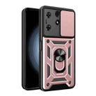 For Tecno Spark 10 Pro Sliding Camera Cover Design TPU+PC Phone Case(Rose Gold) - 1