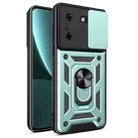 For Tecon Pova 5 Sliding Camera Cover Design TPU+PC Phone Case(Green) - 1