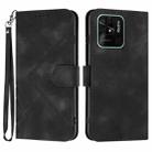 For Xiaomi Redmi 10 Power Line Pattern Skin Feel Leather Phone Case(Black) - 1