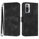 For Xiaomi Redmi Note 10 Pro Max Line Pattern Skin Feel Leather Phone Case(Black) - 1