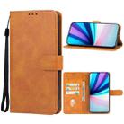 For Huawei Enjoy 70 Leather Phone Case(Brown) - 1