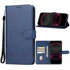 For Sharp Aquos R8 Pro Leather Phone Case(Blue) - 1