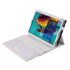 SA610 For Samsung Galaxy Tab S6 Lite 10.4 P610 & P615 (2020) / Tab S5e / T720 2 in 1 Detachable Bluetooth Keyboard + Litchi Texture Tablet Case with Stand & Pen Slot(White) - 1