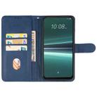 For HTC U23 Leather Phone Case(Blue) - 3