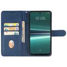 For HTC U24 Pro Leather Phone Case(Blue) - 3