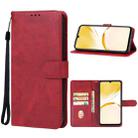 For Realme C53 Leather Phone Case(Red) - 1