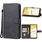 For Realme C53 Leather Phone Case(Black) - 1