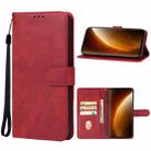 For Realme Narzo 60 Pro Leather Phone Case(Red) - 1