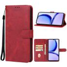 For Realme C53 India Leather Phone Case(Red) - 1