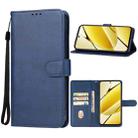For Realme 11 5G Leather Phone Case(Blue) - 1
