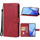 For Realme 11x Leather Phone Case(Red) - 1