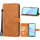 For Realme C51 Leather Phone Case(Brown) - 1