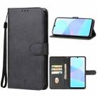 For Realme C51 Leather Phone Case(Black) - 1
