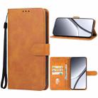 For Realme GT5 Pro Leather Phone Case(Brown) - 1