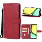 For Realme C67 4G Leather Phone Case(Red) - 1