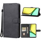For Realme C67 4G Leather Phone Case(Black) - 1