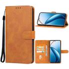 For Realme 12 Pro/12 Pro+ Leather Phone Case(Brown) - 1