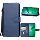 For Realme 12+ Leather Phone Case(Blue) - 1