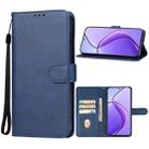 For Realme 12 5G Leather Phone Case(Blue) - 1