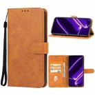 For Realme GT Neo6 SE Leather Phone Case(Brown) - 1