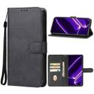 For Realme GT Neo6 SE Leather Phone Case(Black) - 1