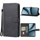 For Realme Narzo 70x Leather Phone Case(Black) - 1