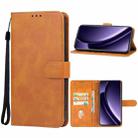 For Realme GT Neo6 Leather Phone Case(Brown) - 1