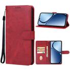For Realme C63 Leather Phone Case(Red) - 1