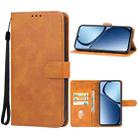 For Realme C63 Leather Phone Case(Brown) - 1