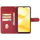 For Realme C61 Leather Phone Case(Red) - 3