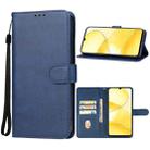 For Realme C61 Leather Phone Case(Blue) - 1