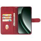 For Realme GT 6 Leather Phone Case(Red) - 3