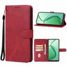 For Realme C65 5G Leather Phone Case(Red) - 1
