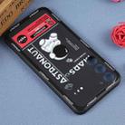 For Samsung Galaxy S20 Astronaut Pattern Silicone Straight Edge Phone Case(Mars Astronaut-Black) - 3