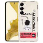 For Samsung Galaxy A32 5G Astronaut Pattern Silicone Straight Edge Phone Case(Mars Astronaut-White) - 1