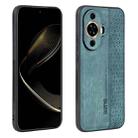 For Huawei nova 11 AZNS 3D Embossed Skin Feel Phone Case(Dark Green) - 1