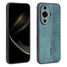 For Huawei nova 11 Pro AZNS 3D Embossed Skin Feel Phone Case(Dark Green) - 1