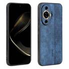 For Huawei nova 11 Pro AZNS 3D Embossed Skin Feel Phone Case(Sapphire Blue) - 1