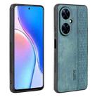 For Huawei Maimang 20 AZNS 3D Embossed Skin Feel Phone Case(Dark Green) - 1
