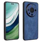 For Huawei Mate 60 AZNS 3D Embossed Skin Feel Phone Case(Sapphire Blue) - 1