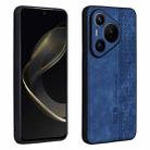 For Huawei Pura 70 AZNS 3D Embossed Skin Feel Phone Case(Sapphire Blue) - 1