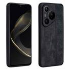 For Huawei Pura 70 Pro AZNS 3D Embossed Skin Feel Phone Case(Black) - 1