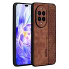 For Huawei nova 13 Pro AZNS 3D Embossed Skin Feel Phone Case(Brown) - 1