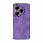 For Huawei Pura 80 5G AZNS 3D Embossed Skin Feel Phone Case(Purple) - 2