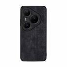 For Huawei Pura 80 Pro 5G AZNS 3D Embossed Skin Feel Phone Case(Black) - 2