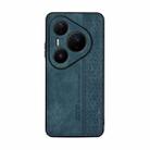 For Huawei Pura 80 Pro 5G AZNS 3D Embossed Skin Feel Phone Case(Dark Green) - 2